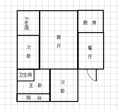 城东一中对面福瑞楼毛坯大三房有钥匙看房方便