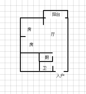 沔阳天泽园毛坯两房南北通透看房方便诚心出售