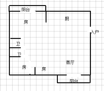 老人民医院环球广场毛坯大三房边户，采光视野好，出租自住都可以