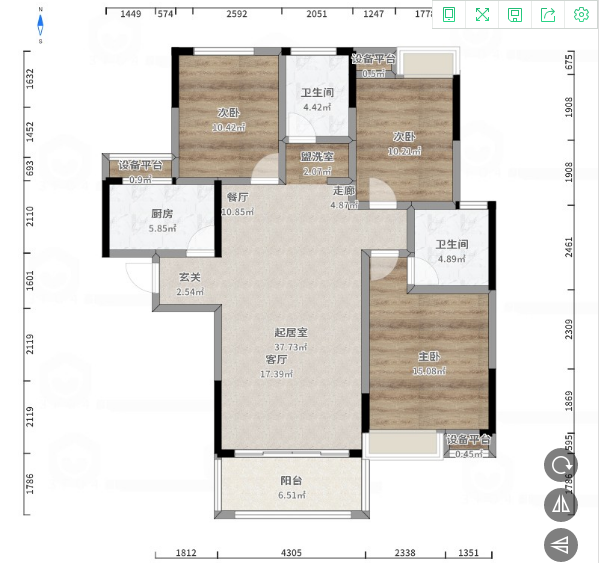 新城一号实验三小旁大三房精装修一天未住的看房方便