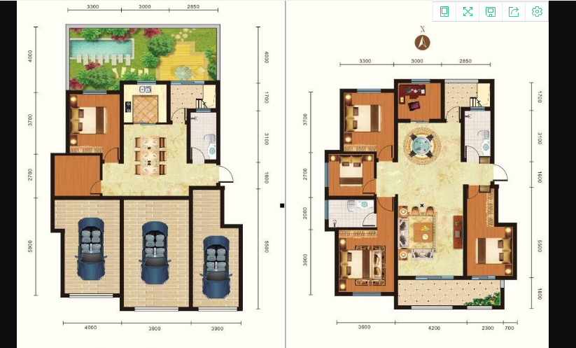 绿地华庭上下两层复式带花园全新装修 完工大阳台城西大盘好品质带供暖品牌