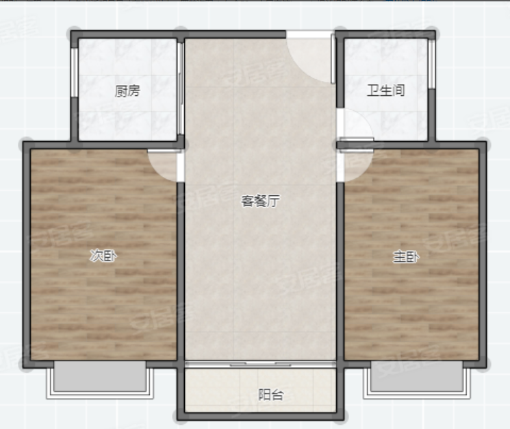 森林国际毛坯两房，新二中对面，上学方便