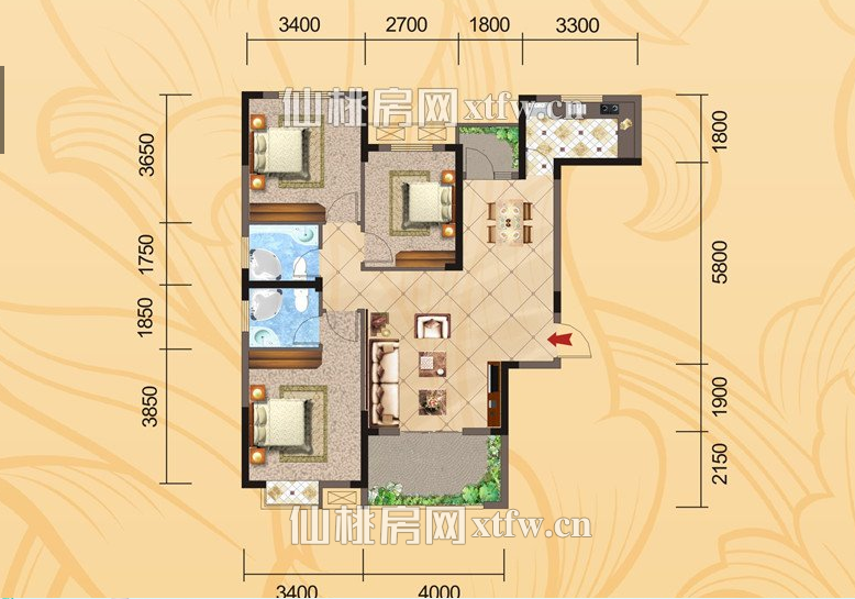 翰林公馆精装修基本没住过家里九成新南北通透型中高楼层视野采光好