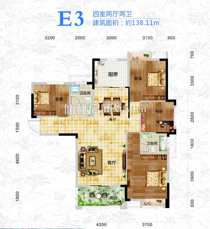 星城国际·沔阳公馆E3户型图