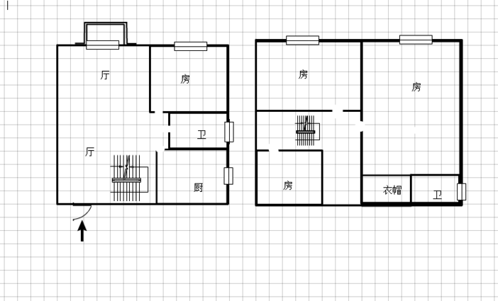 明珠新城复试2层楼房子设计合理新装没怎么住过拎包入住