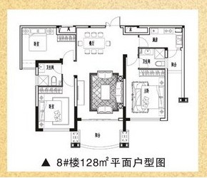 【图】乾坤豪府 经典户型 全朝南三居带两卫 超好楼层