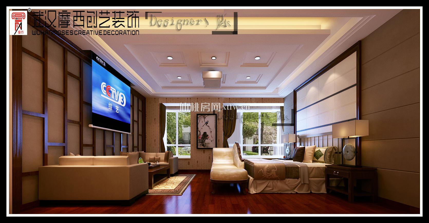 私人住宅新中式风格_卧室