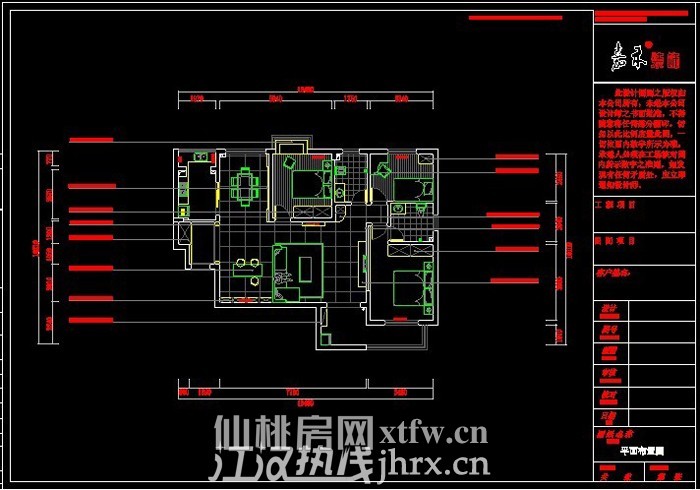 金域城邦8-801三室两厅130平平面图装修到油漆了.jpg