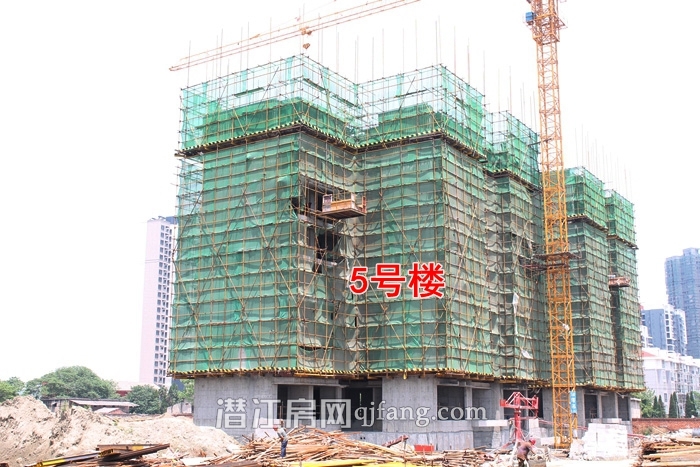 海韵丽景园5月工程进度 3号楼建至16层