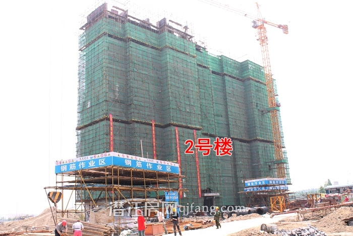 海韵丽景园5月工程进度 3号楼建至16层