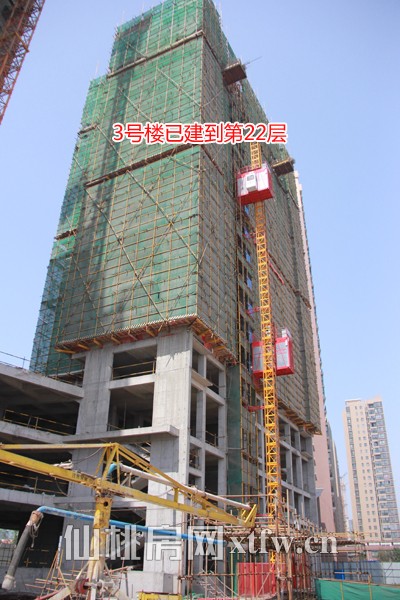 3号楼已经建到了22层