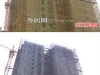 龙腾·福城7月工程进度：售楼部外观已经装修完毕