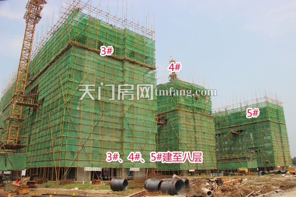 华茂阳光城8月工程进度：绿化建设初见成效