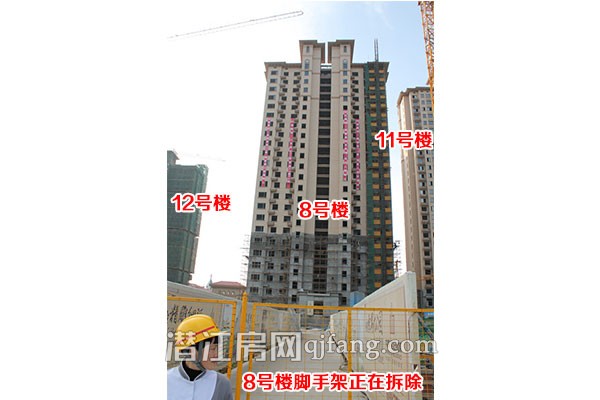 中南世纪锦城12月工程进度：4号楼建至11层