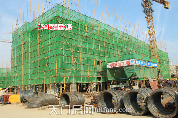 华茂阳光城11月工程进度 17#楼建至4层
