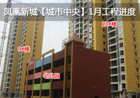 凤凰新城【城市中央】：多数楼栋外立面施工已完成