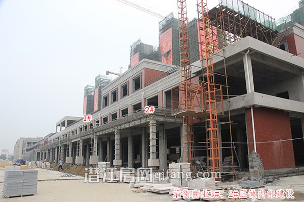 潜江天下城5月进度 沿街商业正做内部建设