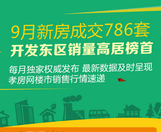 9月新房成交786套 開(kāi)發(fā)東區(qū)銷(xiāo)量高居榜首