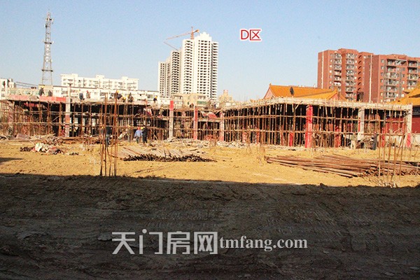 唐街·西湖一号12月工程进度：商业街全线建设中