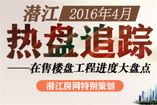 潜江2016年4月在售楼盘工程进度大盘点