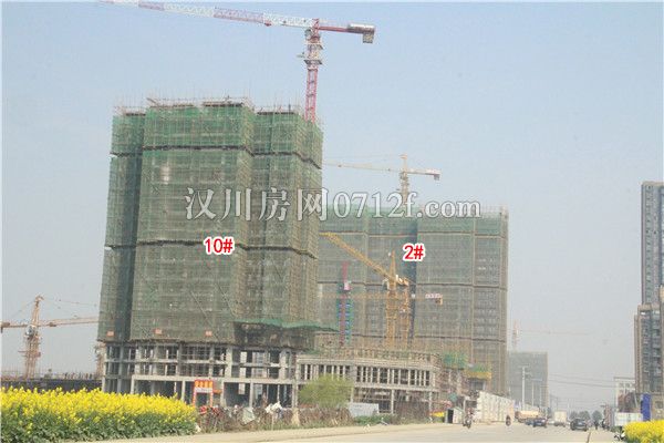 汉川61银湖国际3月进度四栋楼均建到6层以上