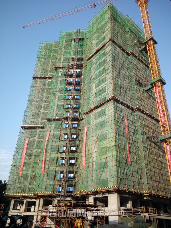 东景苑五月工程进度  已建至第二十层