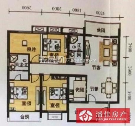三面采光南北通透香港城一期4室2厅2卫139送20平观景房