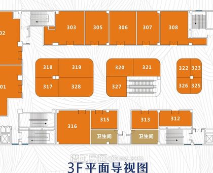 廣華新天地商業平面圖3F