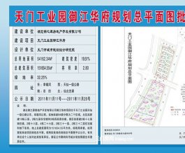 【批前公示】 天門工業(yè)園御江華府規(guī)劃總平面圖批前公示