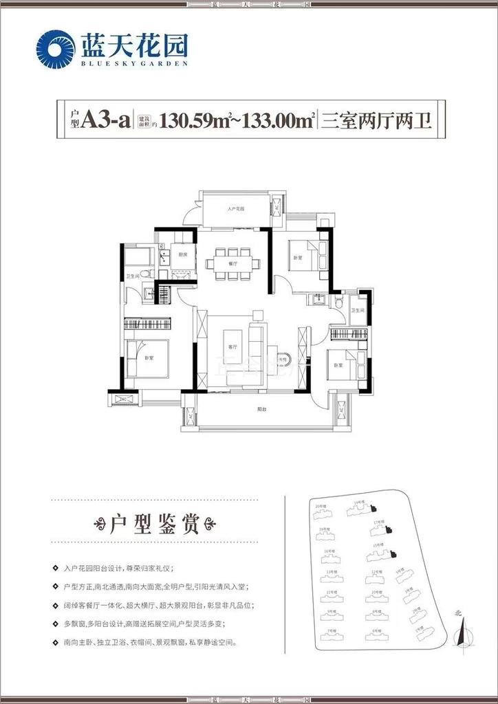 捡漏，吾悦旁，蓝天花园，电梯入户，人车分流，一线看公园，东边户，20楼，四开间朝南