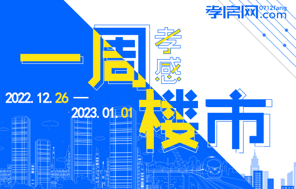 2022年12月26日2023年到01月01日 孝感新房成交270套！