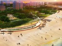 仙桃江滩公园一期明年底完工，五彩花田、文化雕塑、还有阳光沙滩....