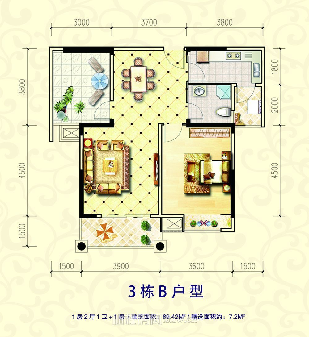 都市高尔夫毛坯2房可以当门面开小卖部