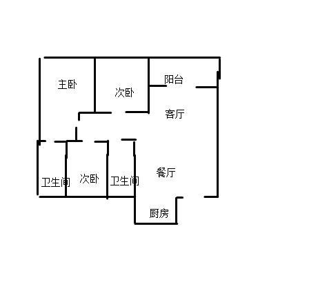 新城一号五期毛坯小三房证件在手