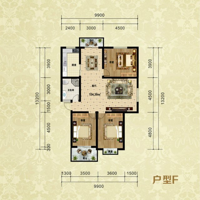 定陶水岸学府户型图图片